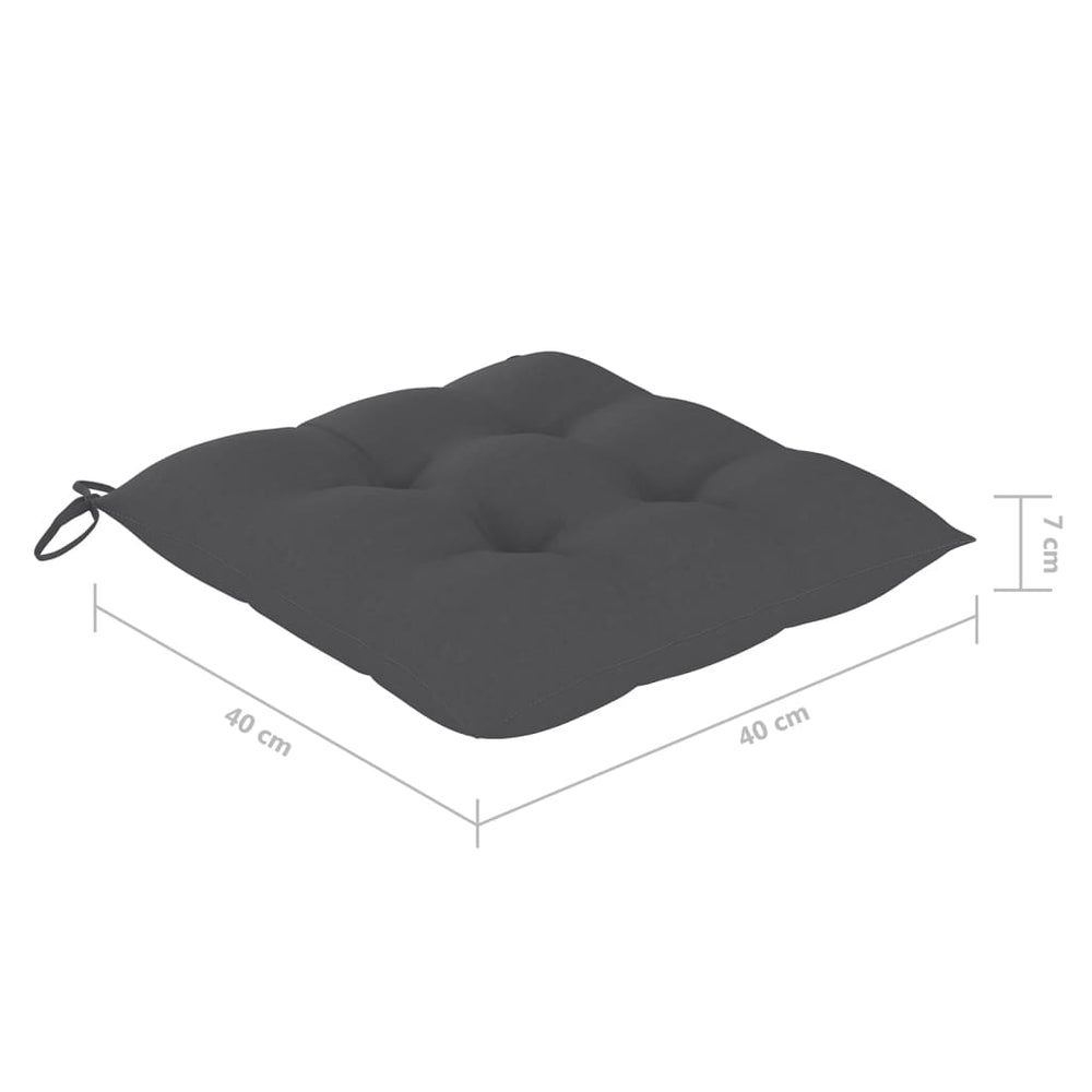 Tuinstoelen 8 st inklapbaar met kussens massief acaciahout MeubelReus