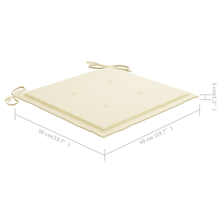 Tuinstoelen 4 st met kussens massief acaciahout MeubelReus