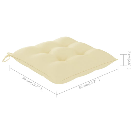 Tuinstoelen 4 st met kussens massief acaciahout MeubelReus