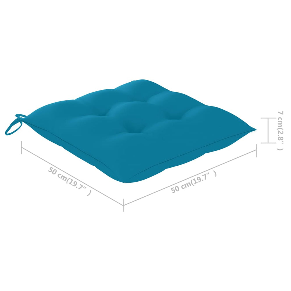 Tuinstoelen 4 st met kussens massief acaciahout MeubelReus