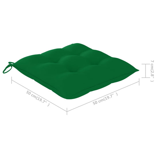 Tuinstoelen 4 st met kussens massief acaciahout MeubelReus