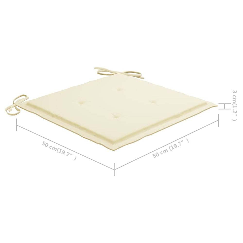 Tuinstoelen 8 st met kussens massief acaciahout MeubelReus