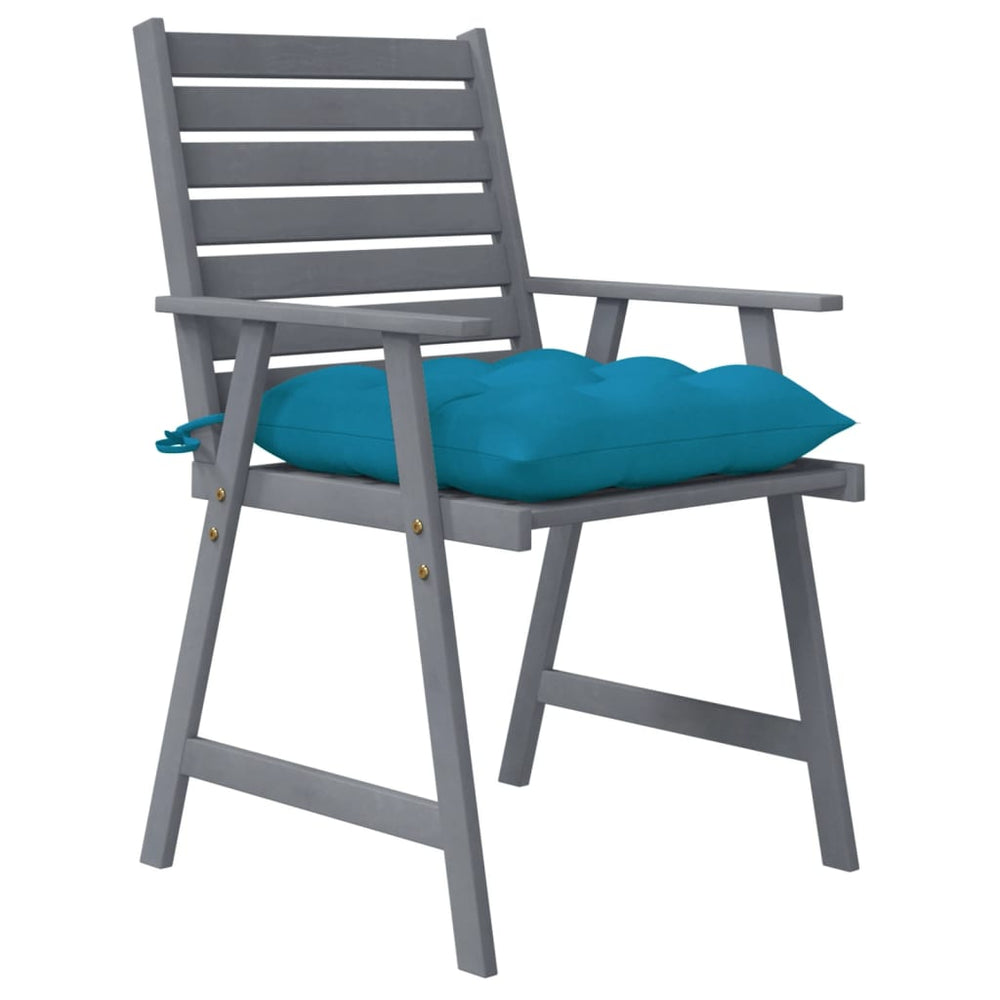 Tuinstoelen 4 st met kussens massief acaciahout MeubelReus