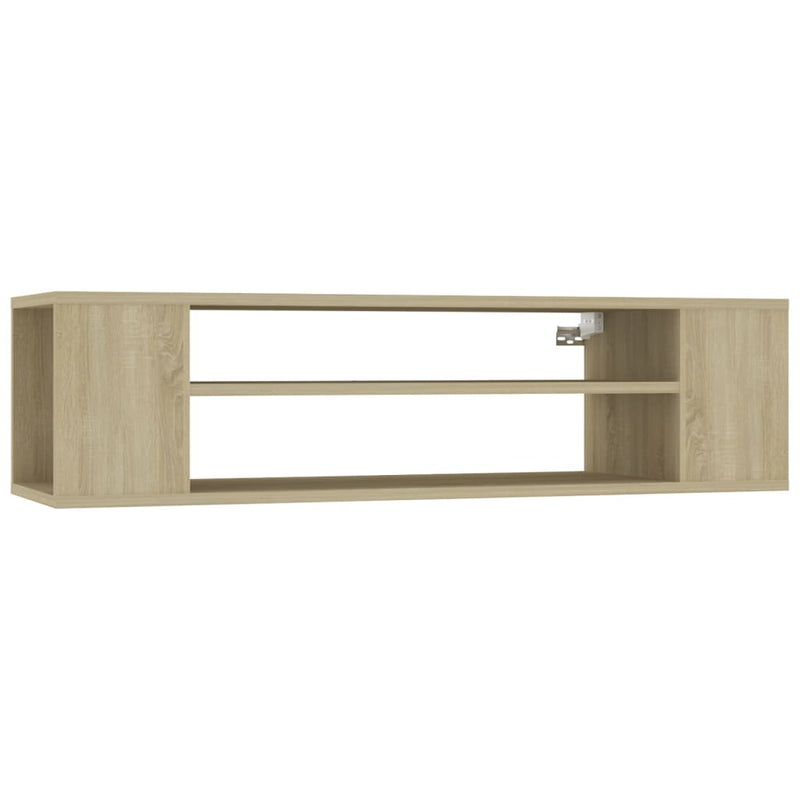 Tv-hangmeubel 100x30x26,5 cm spaanplaat sonoma eikenkleurig