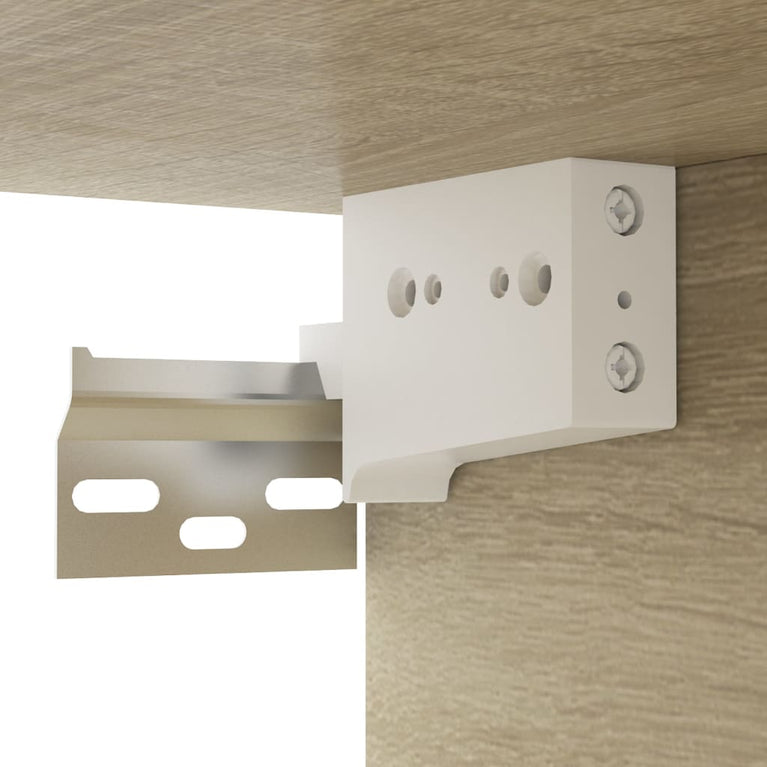 Tv-hangmeubel 100x30x26,5 cm spaanplaat sonoma eikenkleurig