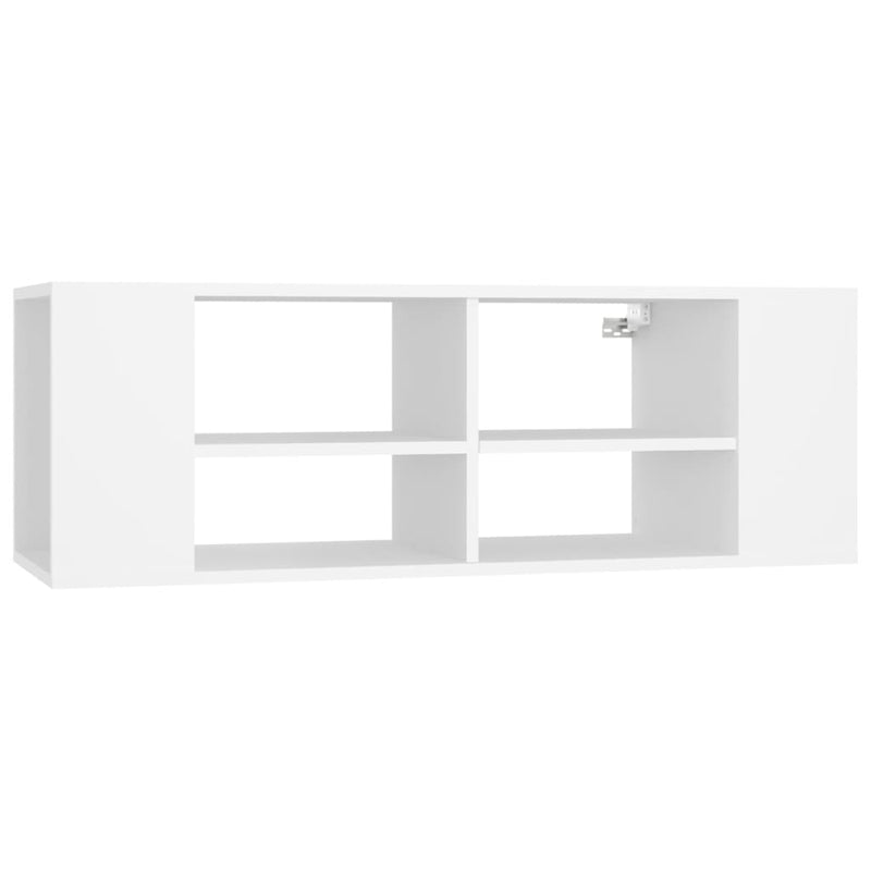 Tv-wandmeubel 102x35x35 cm bewerkt hout wit MeubelReus