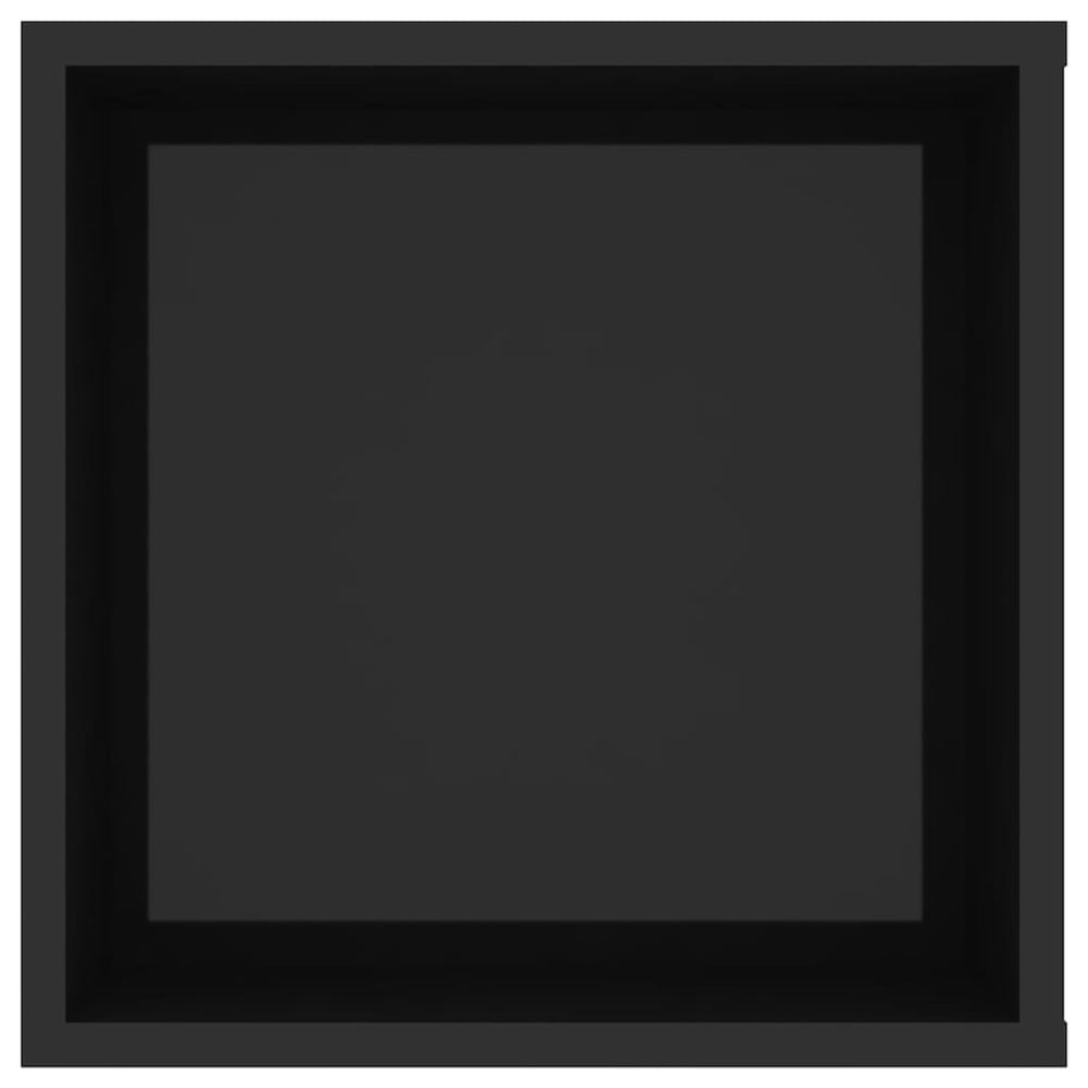 Tv-wandmeubel 102x35x35 cm spaanplaat hoogglans zwart MeubelReus