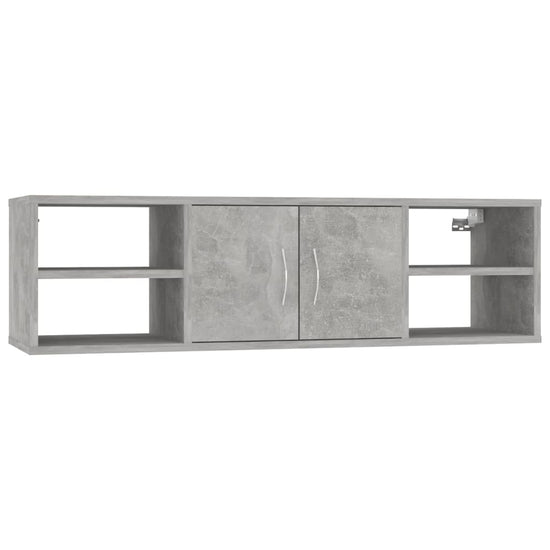 Wandschap 102x30x29 cm spaanplaat betongrijs MeubelReus