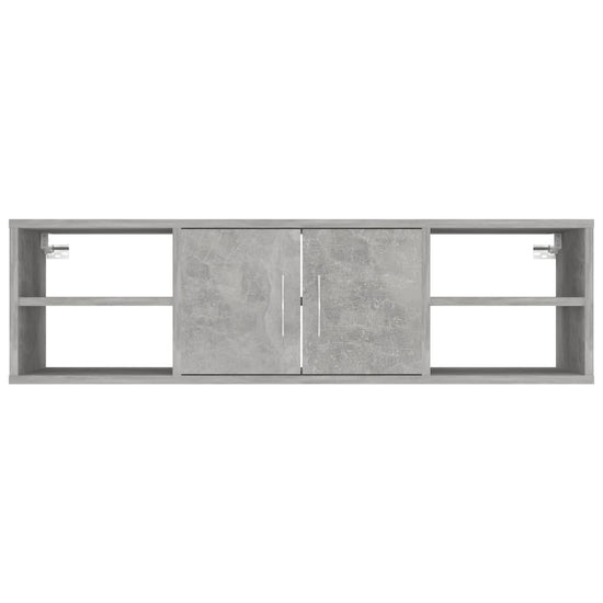 Wandschap 102x30x29 cm spaanplaat betongrijs MeubelReus