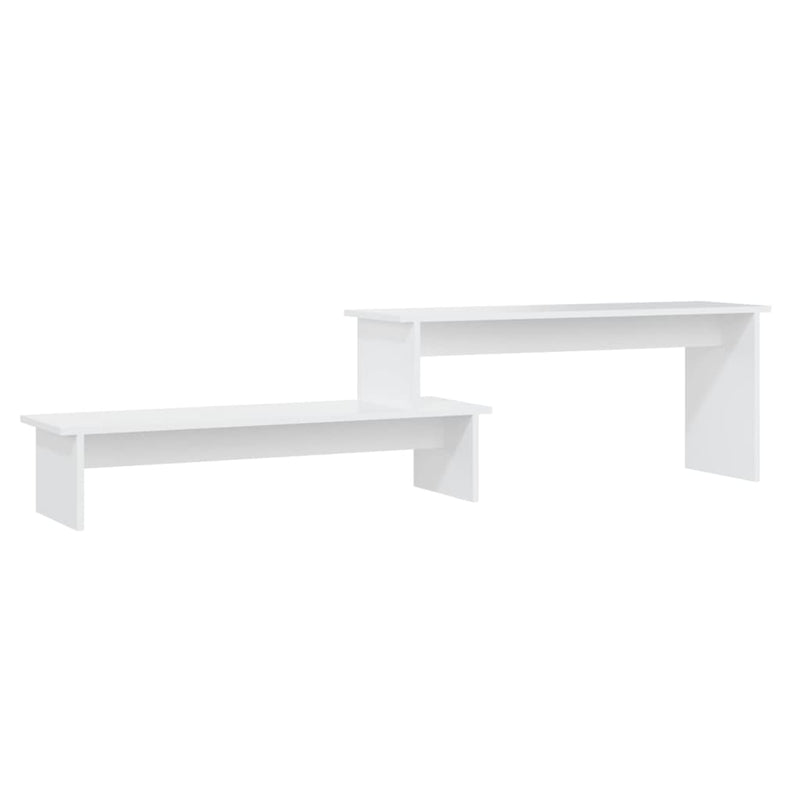 Tv-meubel 180x30x43 cm bewerkt hout wit MeubelReus