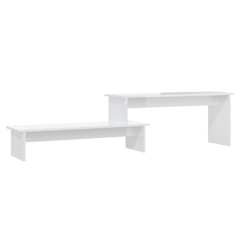 Tv-meubel 180x30x43 cm spaanplaat hoogglans wit MeubelReus