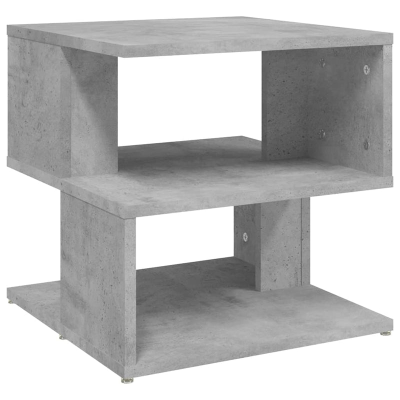 Bijzettafel 40x40x40 cm spaanplaat betongrijs MeubelReus