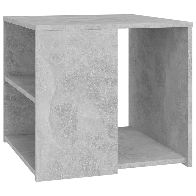 Bijzettafel 50x50x45 cm spaanplaat betongrijs MeubelReus