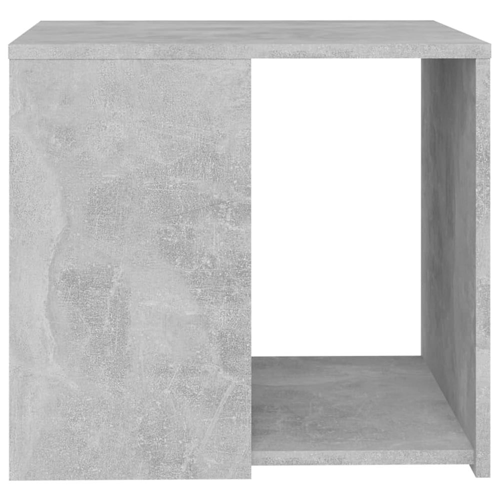 Bijzettafel 50x50x45 cm spaanplaat betongrijs MeubelReus