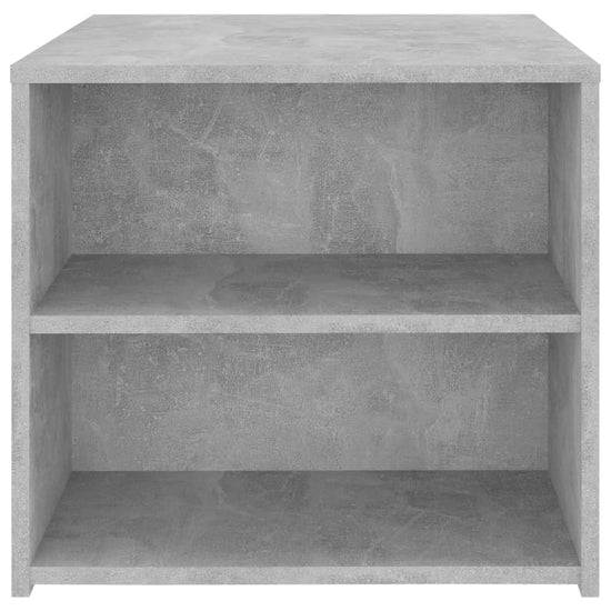 Bijzettafel 50x50x45 cm spaanplaat betongrijs MeubelReus