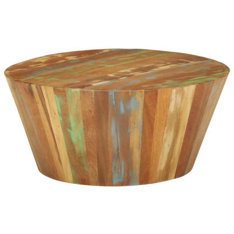 Salontafel Ø65x31 cm massief gerecycled hout MeubelReus
