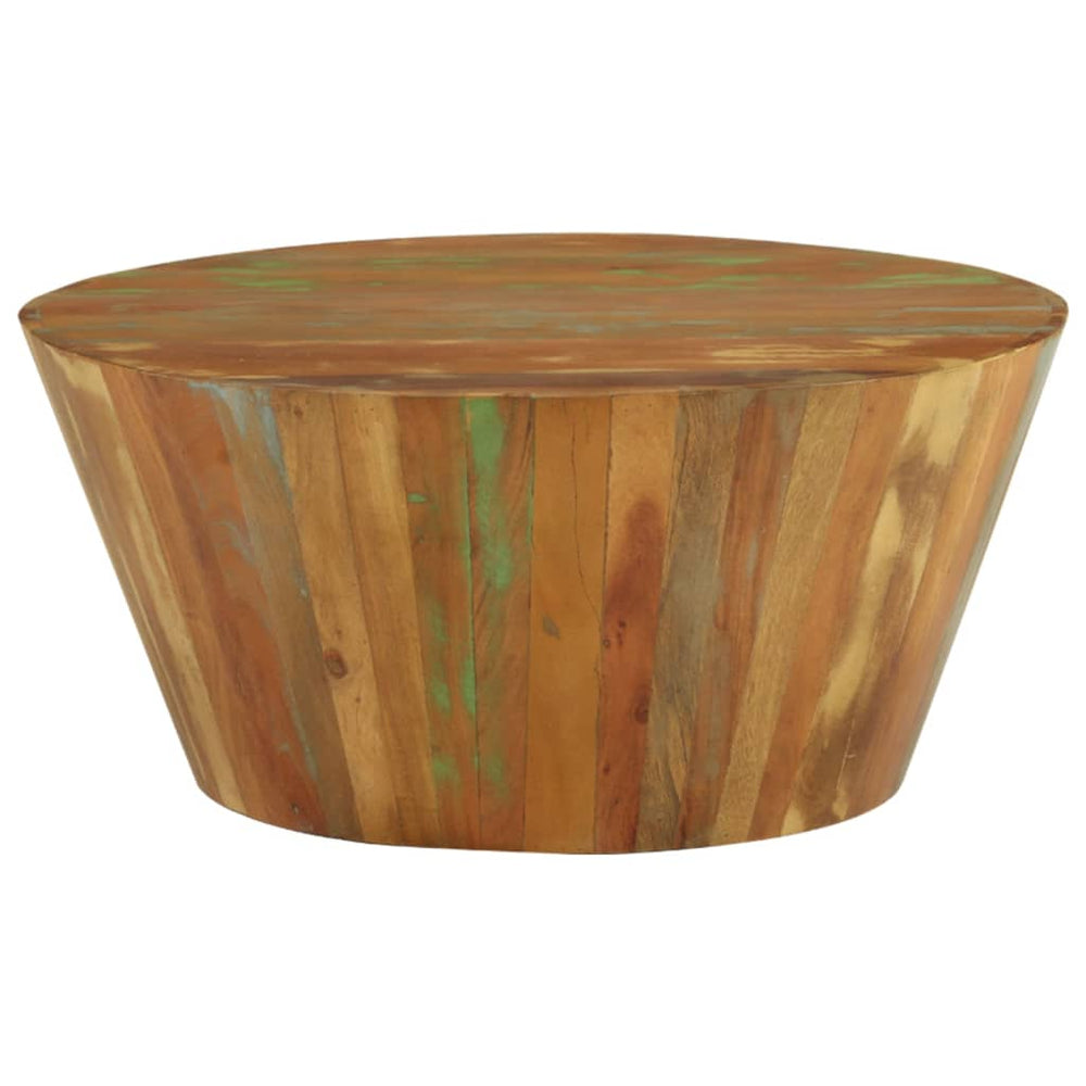 Salontafel Ø65x31 cm massief gerecycled hout MeubelReus