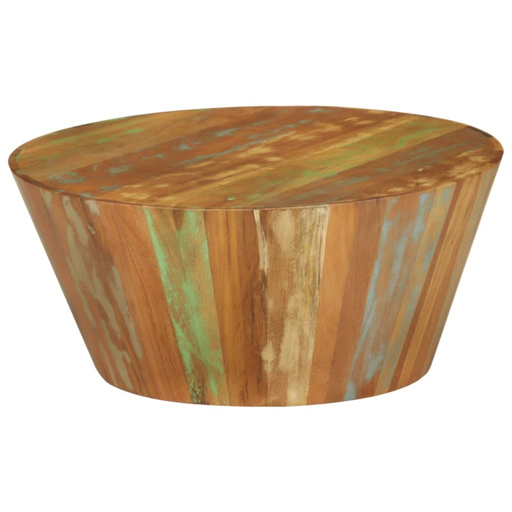 Salontafel Ø65x31 cm massief gerecycled hout MeubelReus