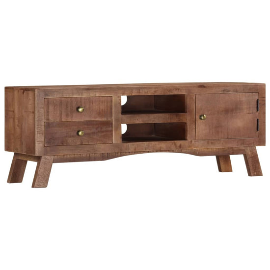 Tv-meubel 110x30x40 cm ruw mangohout MeubelReus