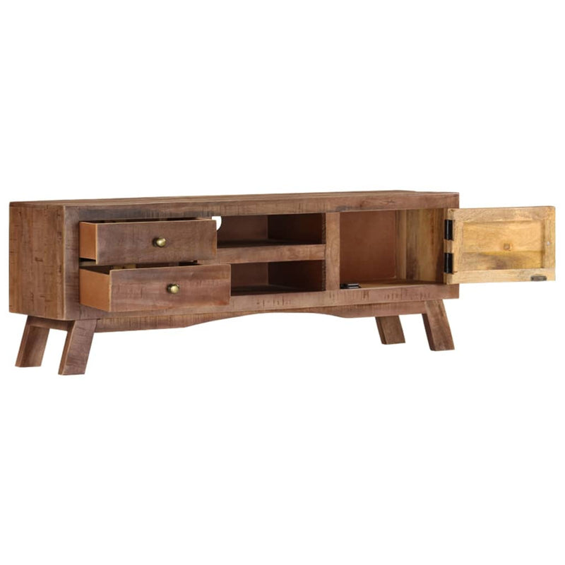Tv-meubel 110x30x40 cm ruw mangohout MeubelReus