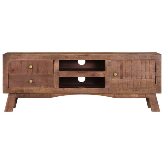 Tv-meubel 110x30x40 cm ruw mangohout MeubelReus