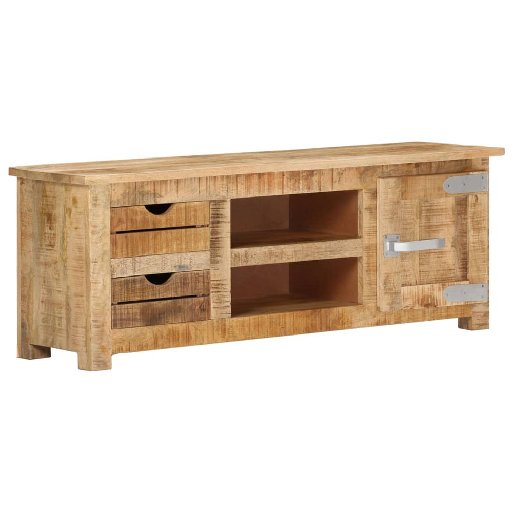 Tv-meubel 110x30x40 cm ruw mangohout MeubelReus