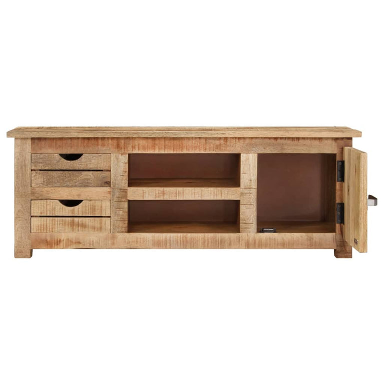 Tv-meubel 110x30x40 cm ruw mangohout MeubelReus