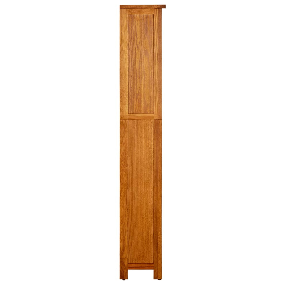 Boekenkast met 5 schappen 45x22x140 cm massief eikenhout MeubelReus