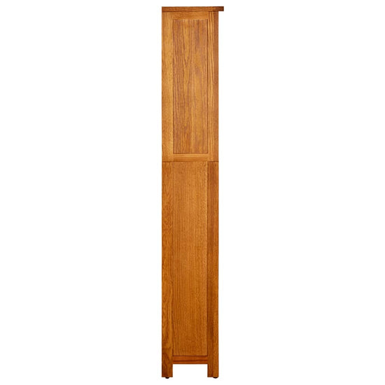 Boekenkast met 5 schappen 45x22x140 cm massief eikenhout MeubelReus