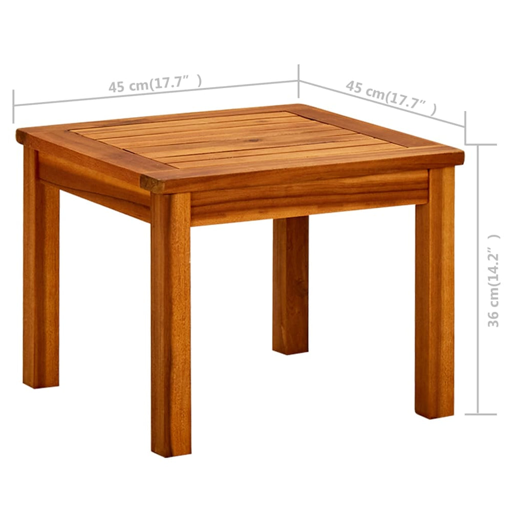 Tuintafel 45x45x36 cm massief acaciahout MeubelReus