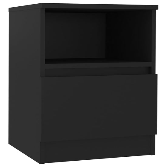 Nachtkastjes 2 st 40x40x50 cm spaanplaat zwart MeubelReus