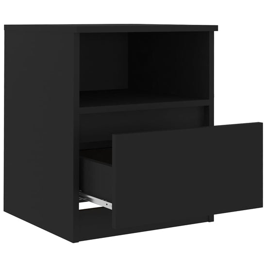 Nachtkastjes 2 st 40x40x50 cm spaanplaat zwart MeubelReus