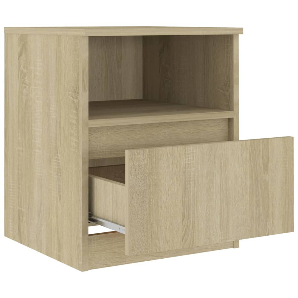 Nachtkastjes 2 st 40x40x50 cm spaanplaat sonoma eikenkleurig MeubelReus