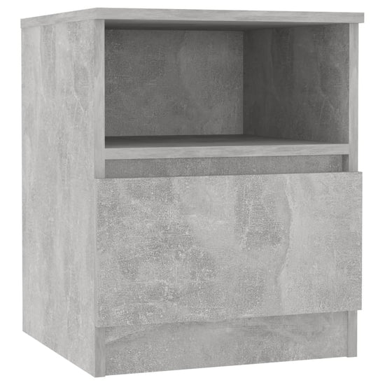 Nachtkastjes 2 st 40x40x50 cm spaanplaat betongrijs MeubelReus