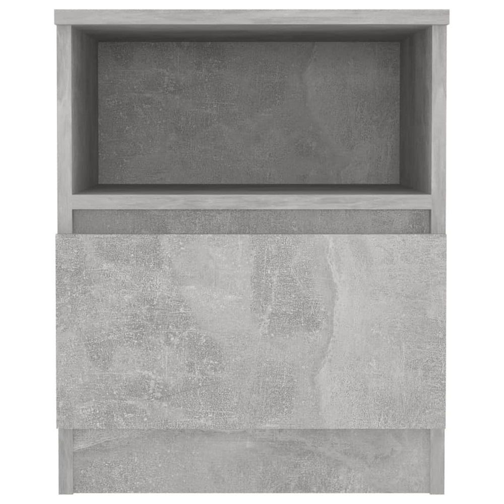 Nachtkastjes 2 st 40x40x50 cm spaanplaat betongrijs MeubelReus