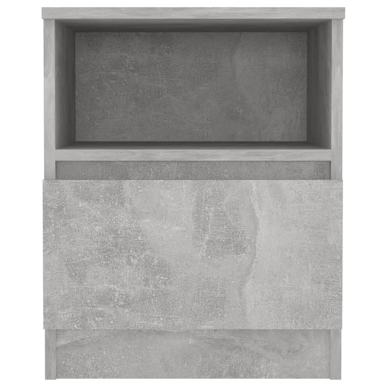 Nachtkastjes 2 st 40x40x50 cm spaanplaat betongrijs MeubelReus