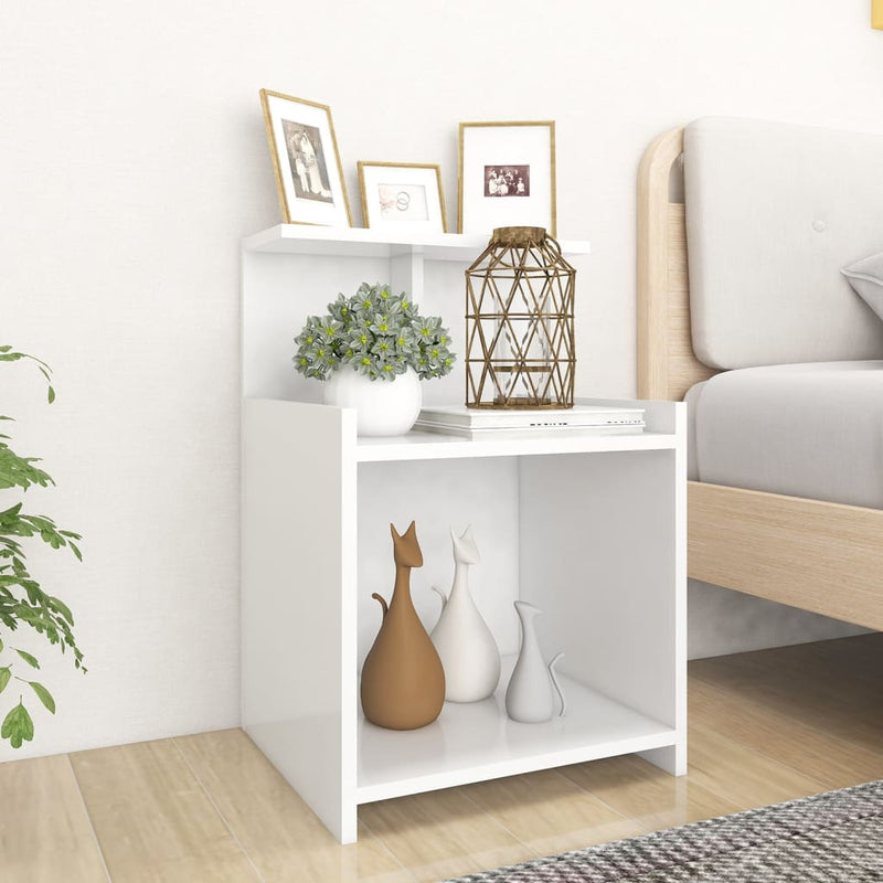 Nachtkastjes 2 st 40x35x60 cm spaanplaat wit MeubelReus
