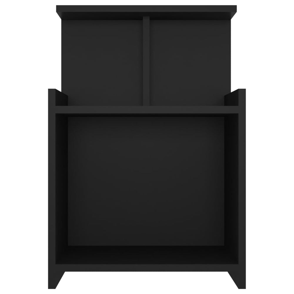 Nachtkastjes 2 st 40x35x60 cm spaanplaat zwart MeubelReus
