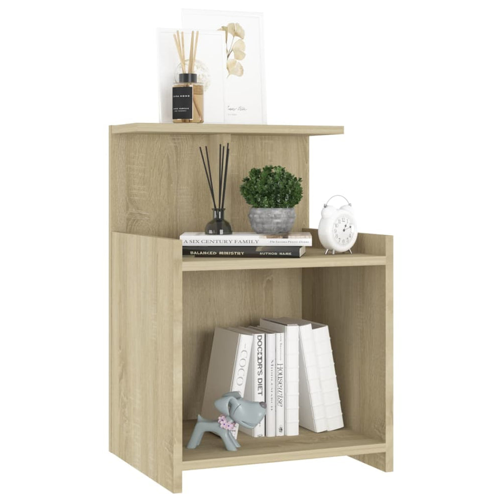 Nachtkastjes 2 st 40x35x60 cm spaanplaat sonoma eikenkleurig MeubelReus