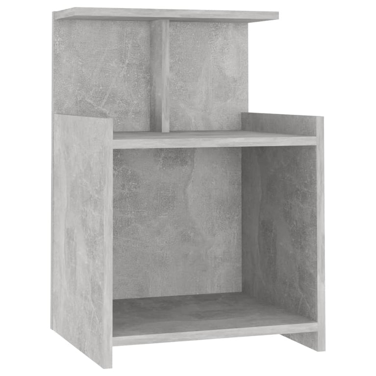 Nachtkastjes 2 st 40x35x60 cm spaanplaat betongrijs MeubelReus