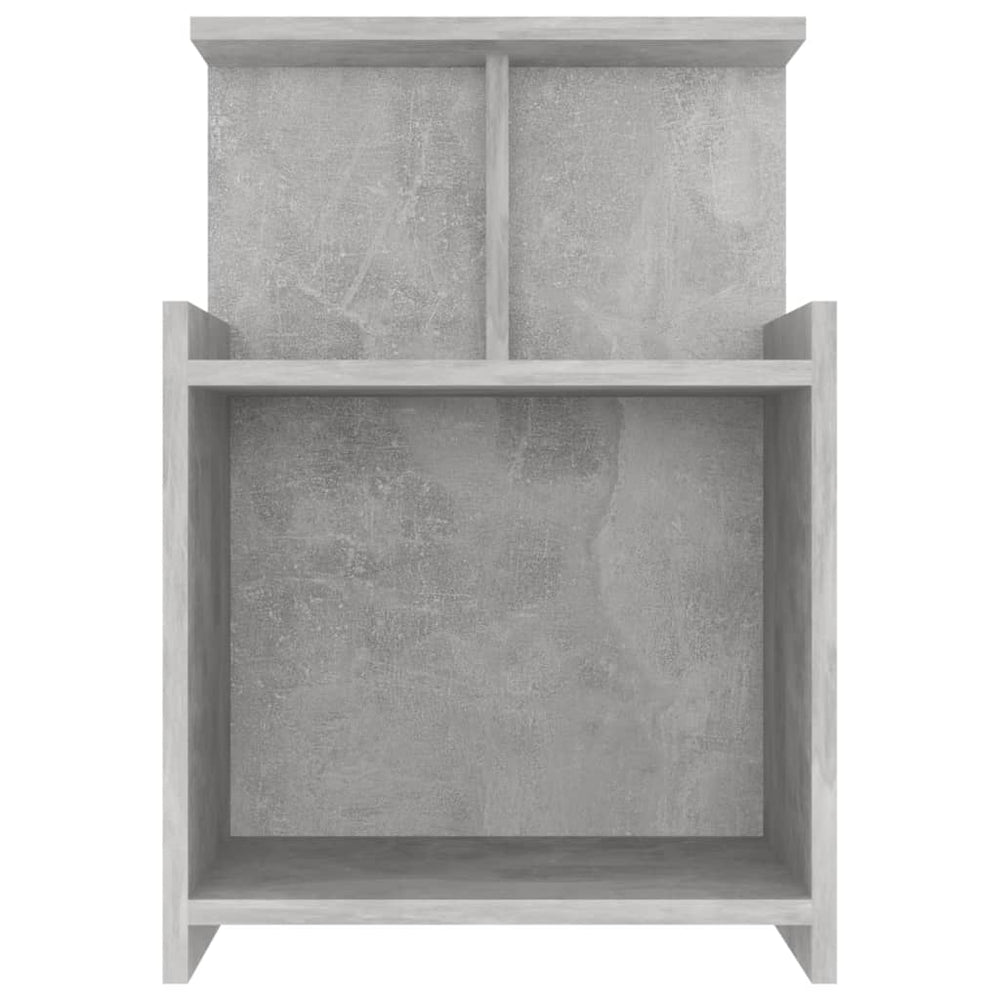 Nachtkastjes 2 st 40x35x60 cm spaanplaat betongrijs MeubelReus
