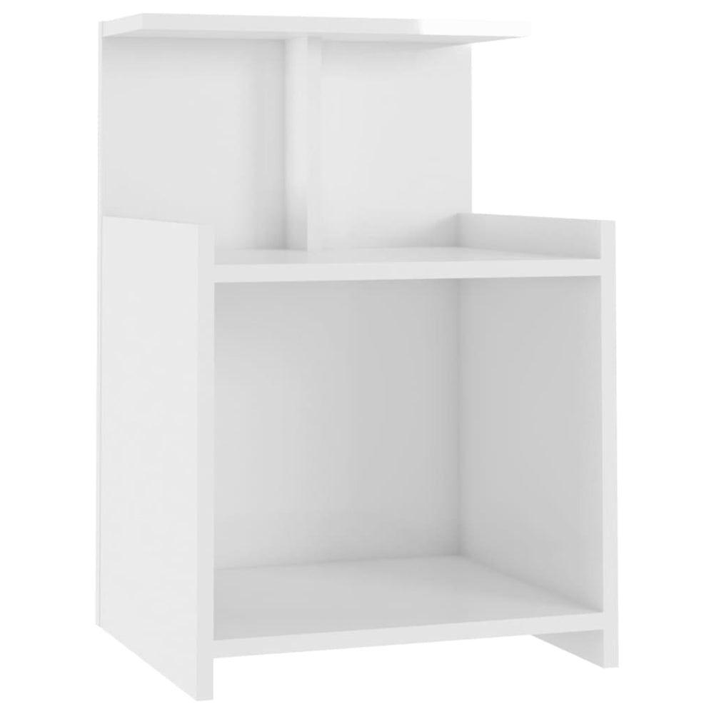 Nachtkastjes 2 st 40x35x60 cm spaanplaat hoogglans wit MeubelReus