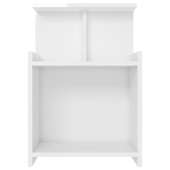 Nachtkastjes 2 st 40x35x60 cm spaanplaat hoogglans wit MeubelReus