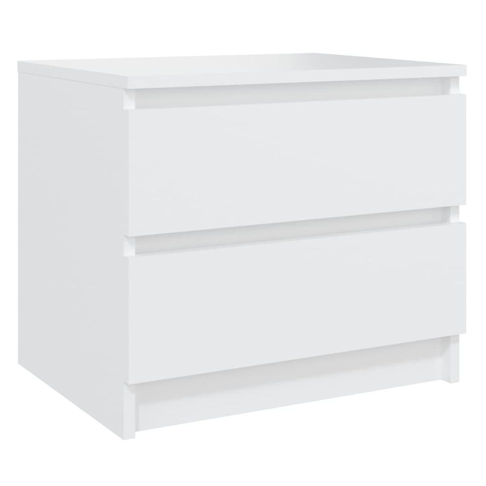 Nachtkastjes 2 st 50x39x43,5 cm spaanplaat wit MeubelReus