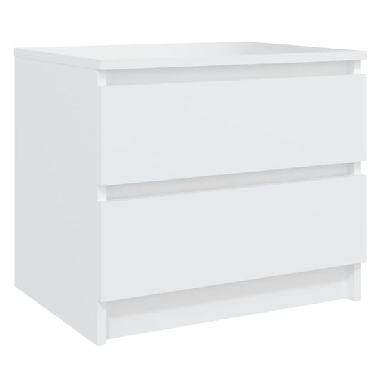 Nachtkastjes 2 st 50x39x43,5 cm spaanplaat wit MeubelReus