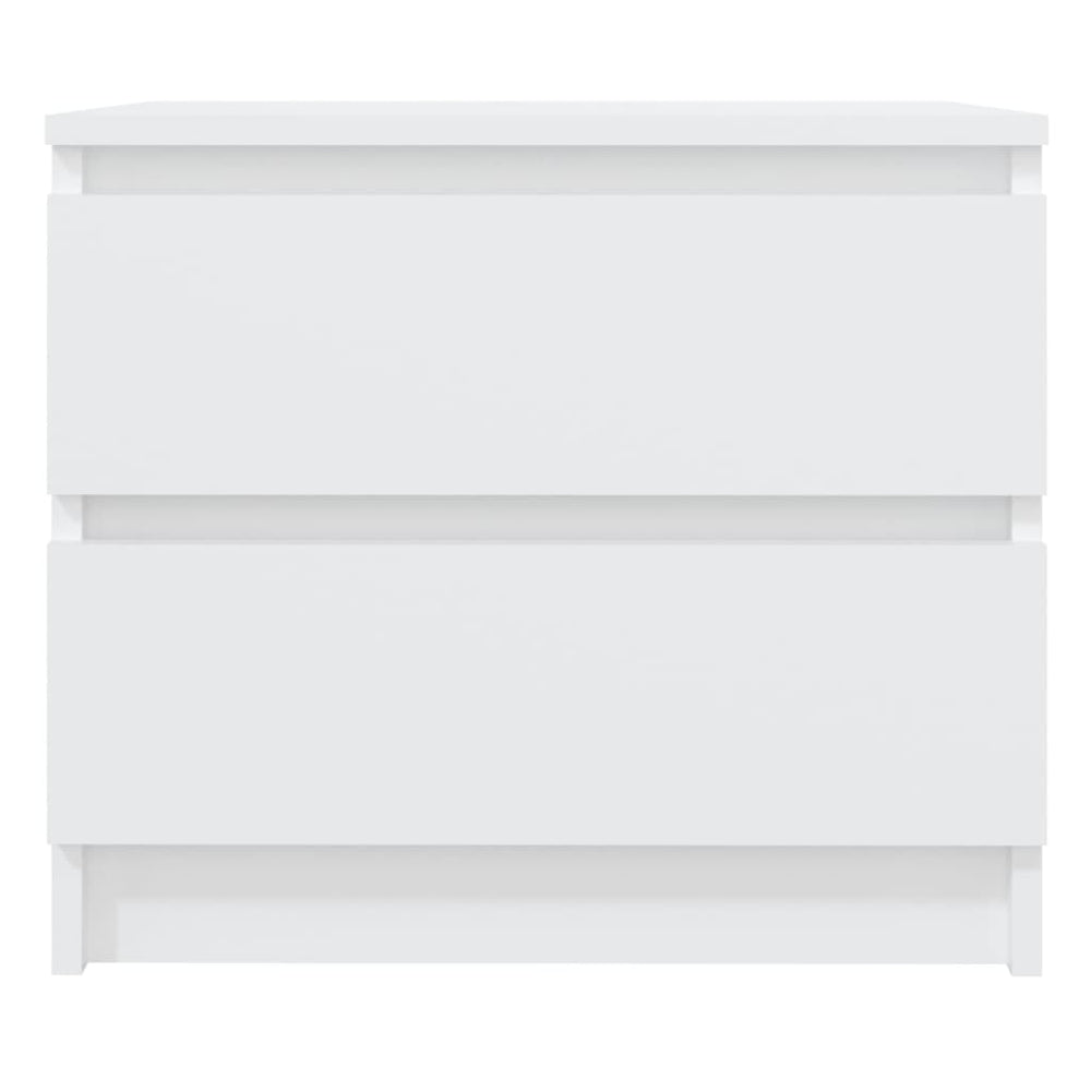 Nachtkastjes 2 st 50x39x43,5 cm spaanplaat wit MeubelReus