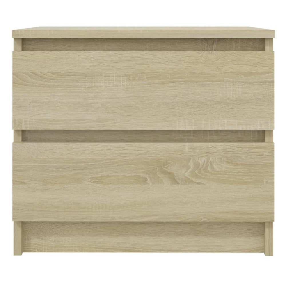 Nachtkastjes 2 st 50x39x43,5 cm spaanplaat sonoma eikenkleurig MeubelReus