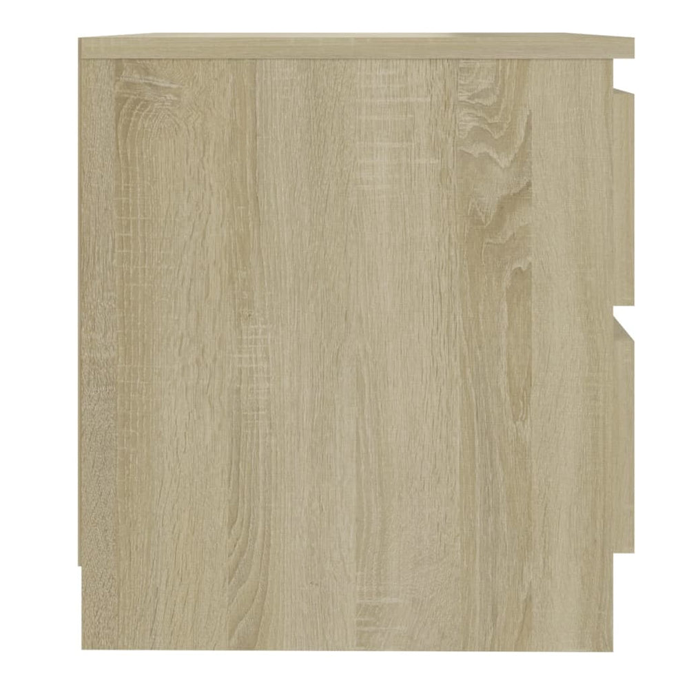 Nachtkastjes 2 st 50x39x43,5 cm spaanplaat sonoma eikenkleurig MeubelReus