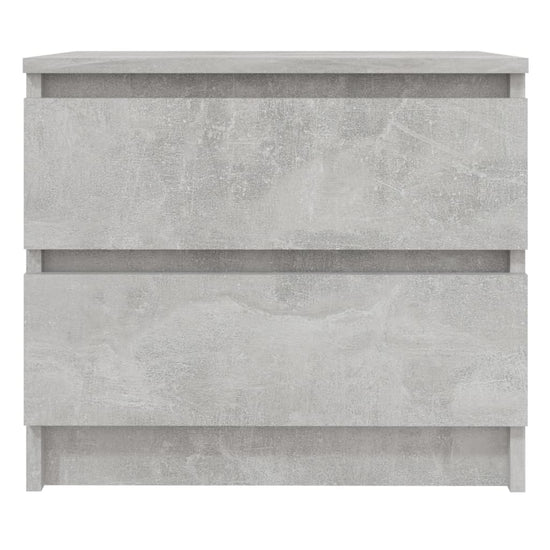 Nachtkastjes 2 st 50x39x43,5 cm spaanplaat betongrijs MeubelReus
