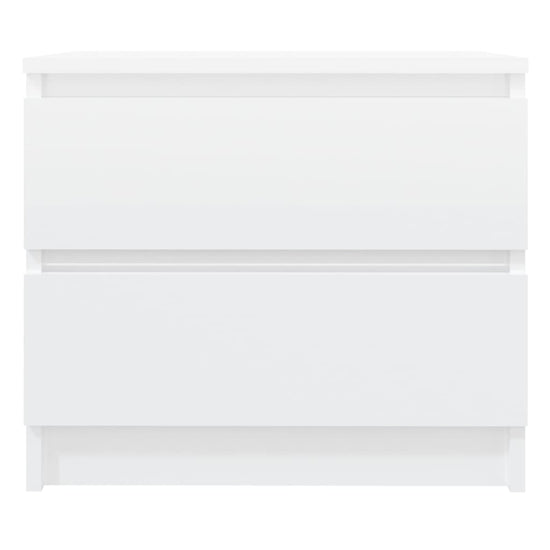 Nachtkastjes 2 st 50x39x43,5 cm spaanplaat hoogglans wit MeubelReus
